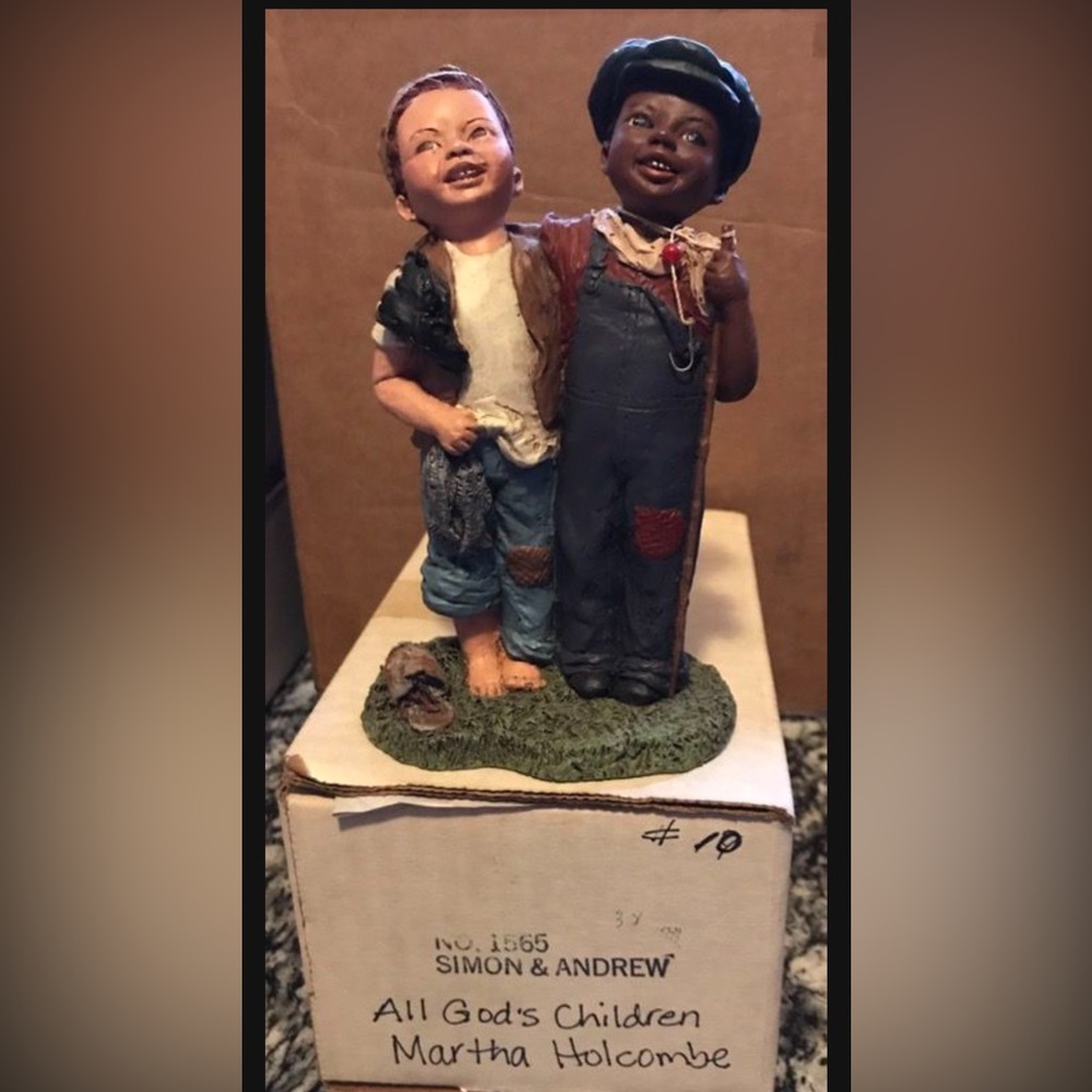 Vintage 1991 Martha Holcombe All God’s Children “Simon & Andrew” #10 Figurine